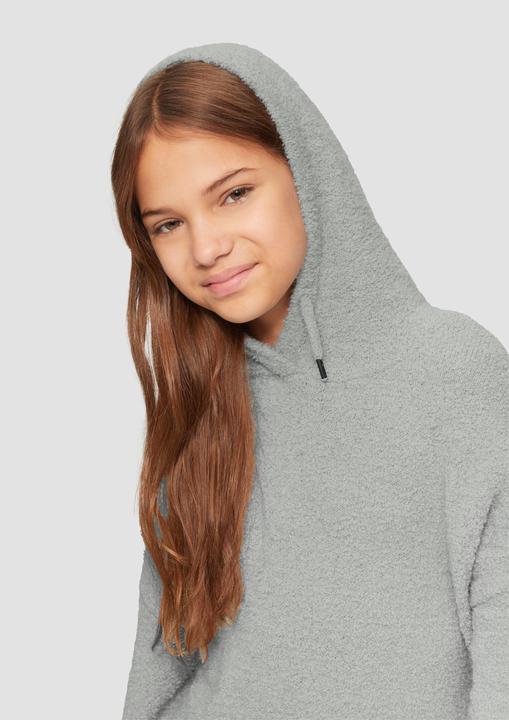 Produktbild S.Oliver Strickpullover Strickpullover mit Kapuze im Relaxed Fit (134, 140)