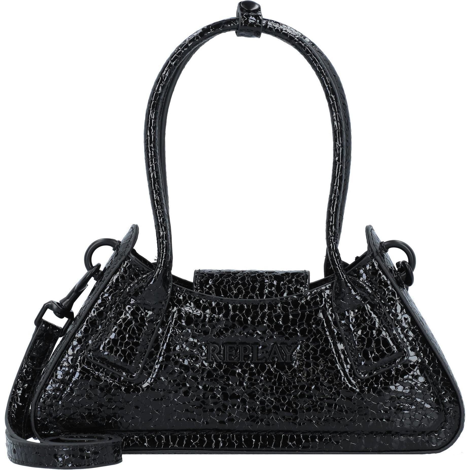 Replay, Handtasche, Handtasche 28 cm, Schwarz