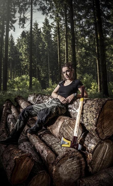 Image du produit Simplex 751 Hache à refendre à clavettes avec corps en acier moulé et manche en hickory, Ø 50 /