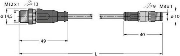 Produktbild Turck 6936514 Sensor-/Aktor-Steckverbinder konfektioniert 1 St.