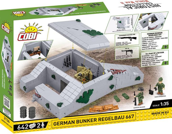 Image du produit Cobi Historische Sammlung Schutzbunker Regelbau 667