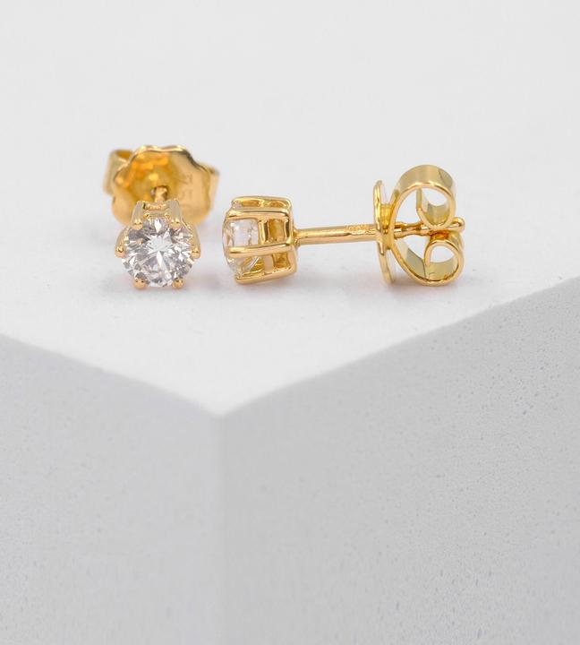 Image du produit Muau Boucles d'oreilles (750/18 K Or jaune)