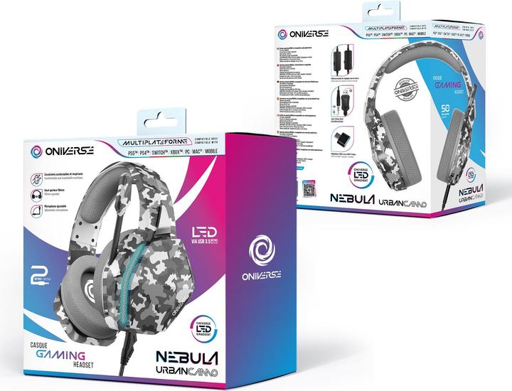 Actual product image Oniverse - Gaming-Headset Nebula - UrbanCamo (Mehrplattform) (Cable)
