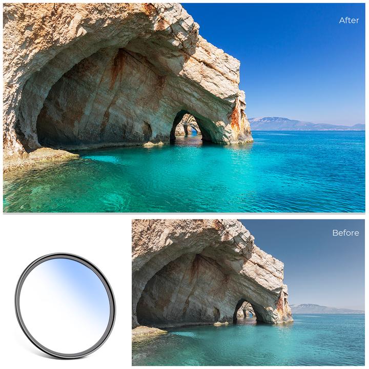 Productafbeelding K&F Concept Filter 40,5 MM Blauw Gecoate UV Classic Series (40.50 mm, UV-filter)