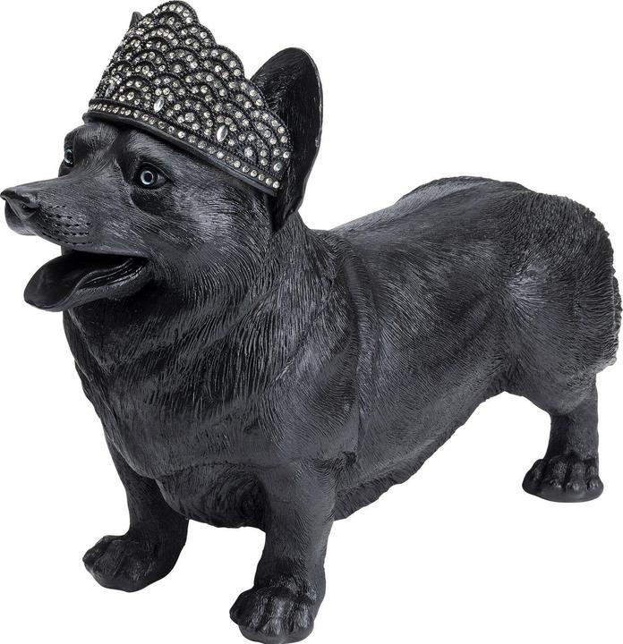 Actual product image Kare Design Deco Figure Royal Standing Corgi Black