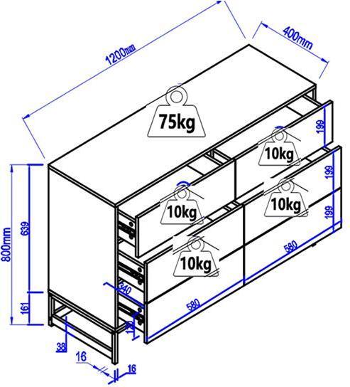 Actual product image Vente-unique Caratana (120 x 40 x 80 cm)