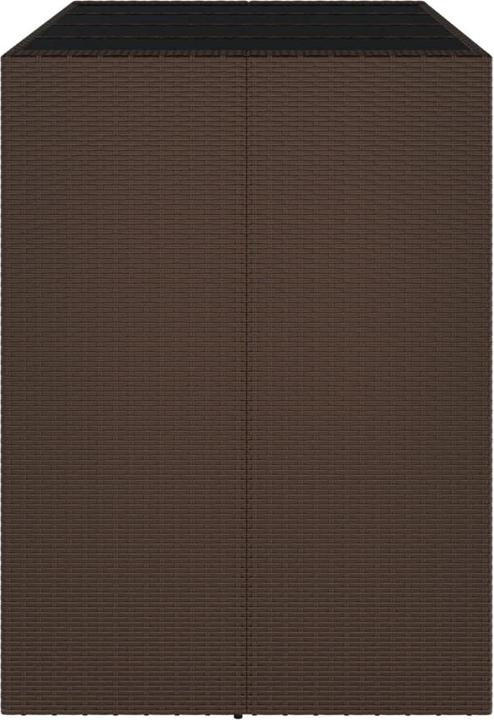 Produktbild vidaXL Bartisch mit Glasplatte (145 x 80 x 110 cm)