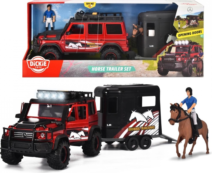 Produktbild Dickie Jeep mit Pferdeanhänger Spielset