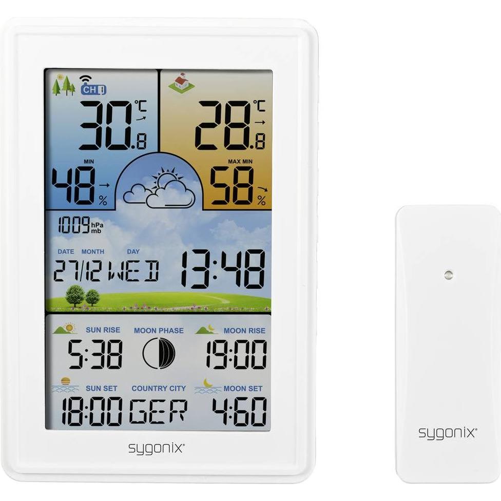 Thumbnail - Sygonix SY-5509564, Wetterstation, Weiss