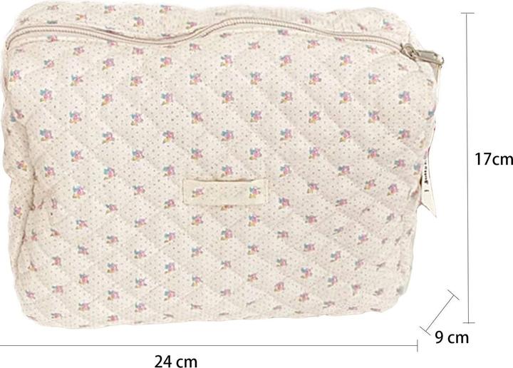 Produktbild Only-Bags.Store Reisekosmetiktasche, Schminktasche, gesteppter Kulturbeutel