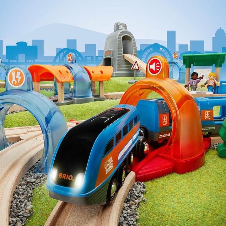 Produktbild Brio Smart Tech Tunnel Reisezug Set
