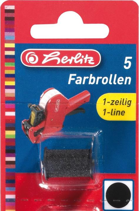 Produktbild Herlitz Farbrolle für Preisauszeichner 1-zeilig, 5 Stück