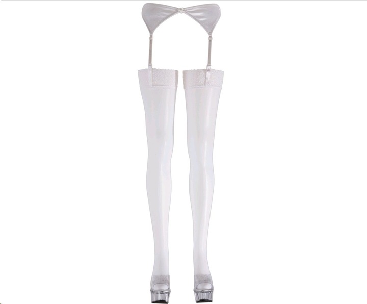 Produktbild Cottelli Collection Straps-Strümpfe weiss (M)