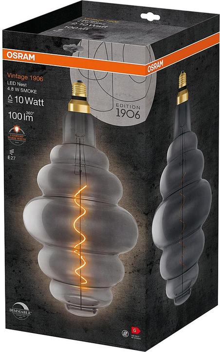 Actual product image Osram Vintage 1906 Led Big Special Shapes (E27, 4.80 W, 100 lm, 1 x, G)
