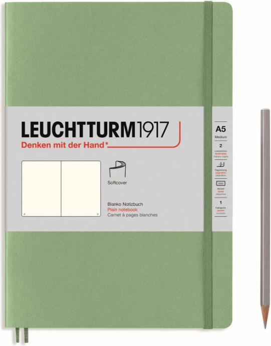Leuchtturm1917 Notizbuch (A5, Blanko, Weicher Einband)