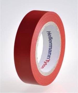 Actual product image HellermannTyton HelaTape Flex Insulating Tape Red, 0.15mm x 15mm x 10m (15 mm)