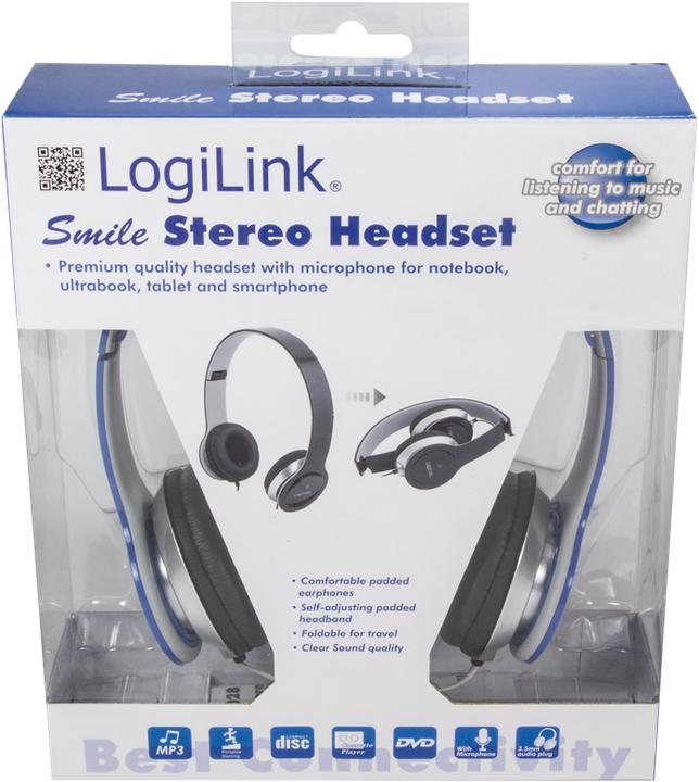 Actual product image LogiLink Smile Stereo Headset (Cable)