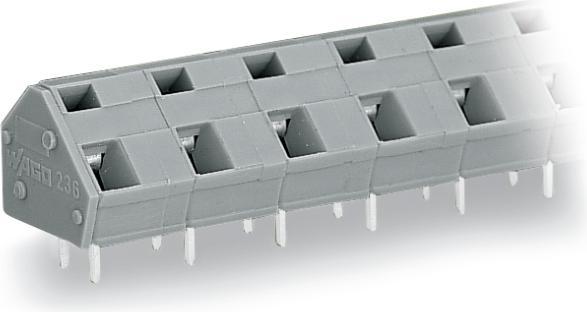 Wago 236-609 Bornier 2 broches à souder/pôle 9 pôles grille 10/10,16 mm gris