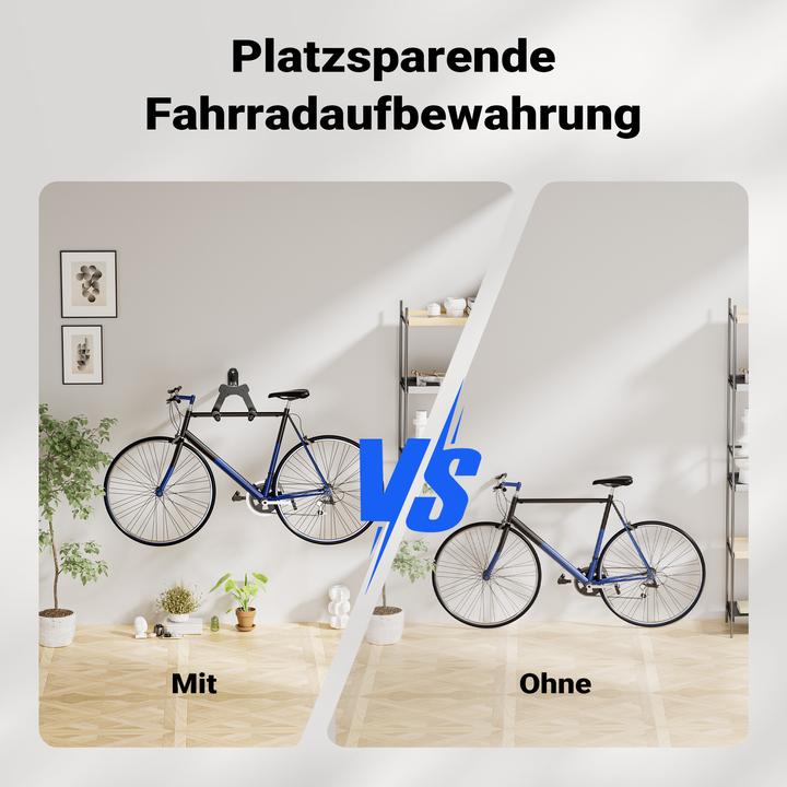Actual product image Wiltec Bicycle wall mount 39.8x16.7x32.6-42.6cm up to 25kg Bicycle mount