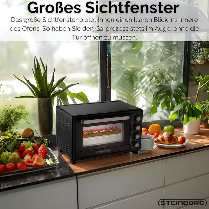 Image du produit Steinborg Kleinbackofen mit Umluft & Drehspiess