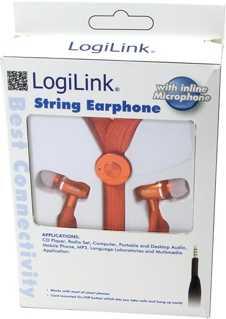 Produktbild LogiLink String Earphone (Kabelgebunden)