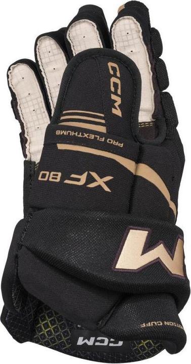 Produktbild CCM Tacks XF80 SR Hockeyhandschuhe (Schwarz/weiss, SR 13"/33 cm) (13)
