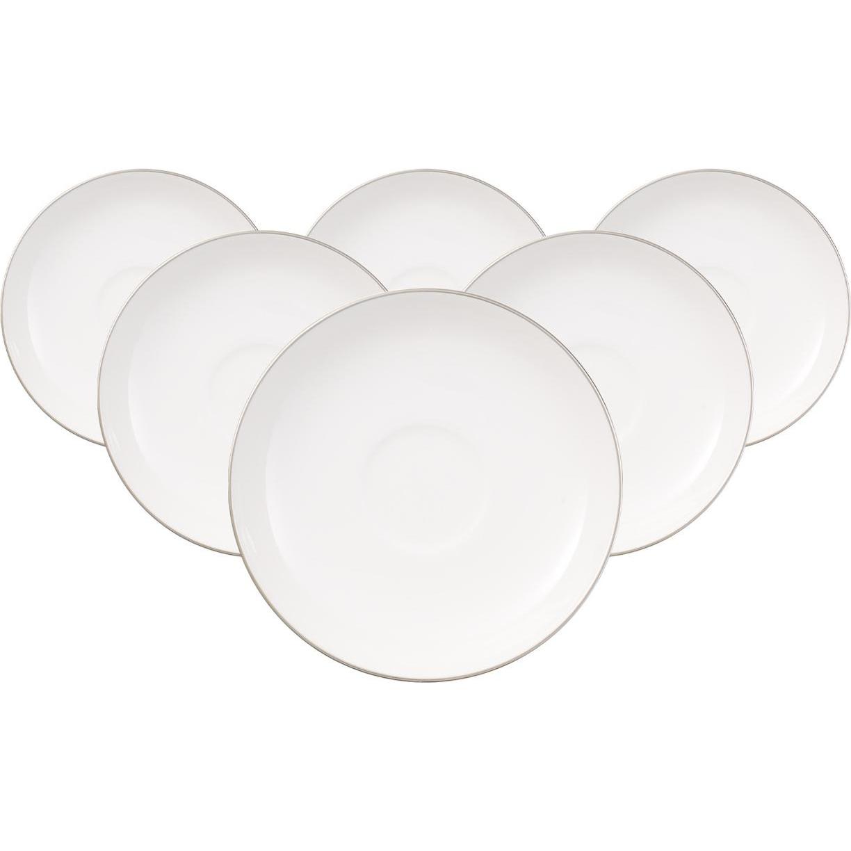 Villeroy & Boch, Tasse, Anmut Platinum No. 1 Mokka-/Espressountertassen (6 x)