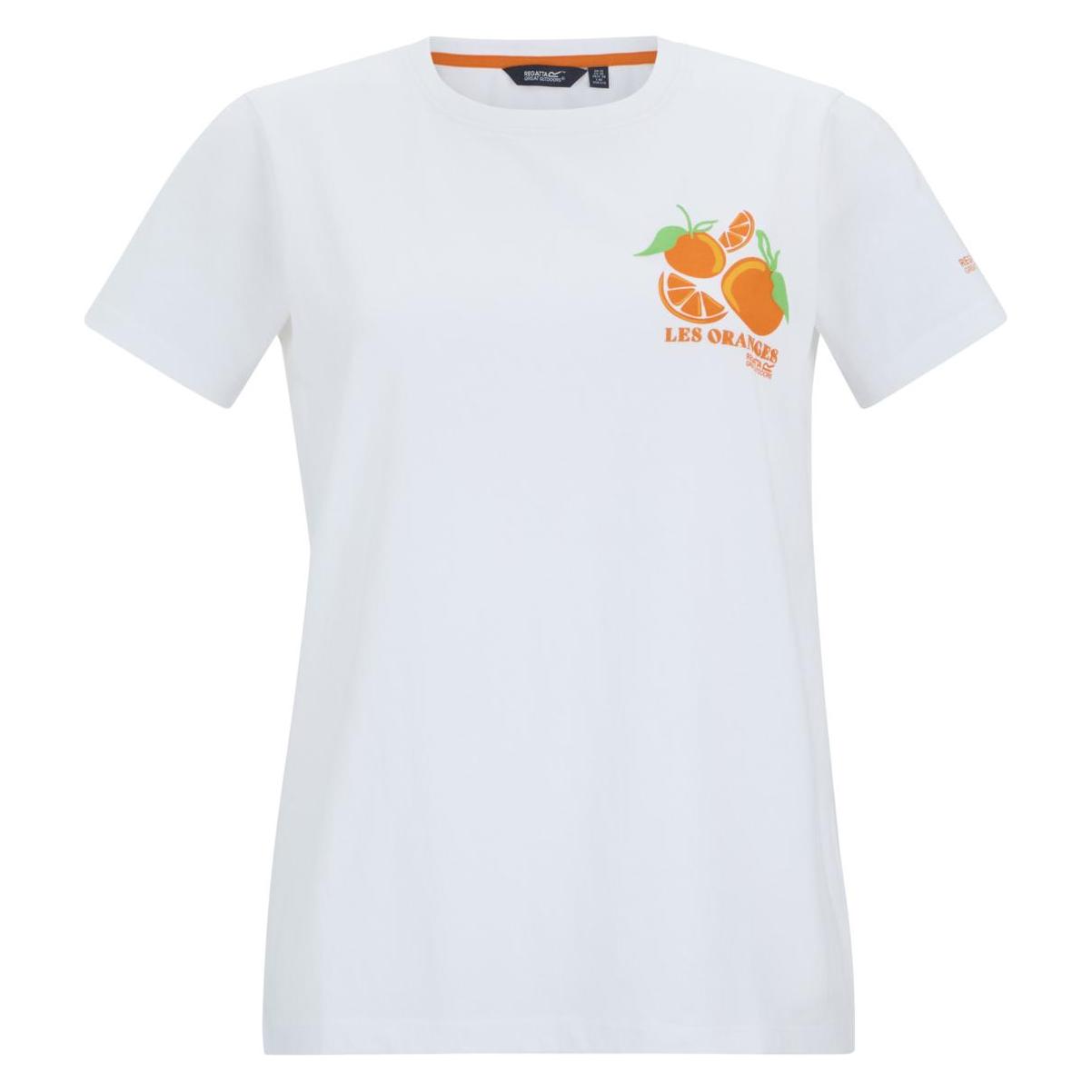 Regatta, Damen, Shirts, Filandra Vx, Orange, Weiss, (40)