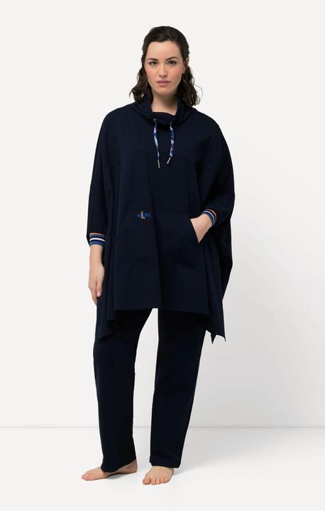 Immagine prodotto Ulla Popken Poncho loungewear dal taglio oversize con collo alto e maniche lunghe (50, 52, 54, 56)