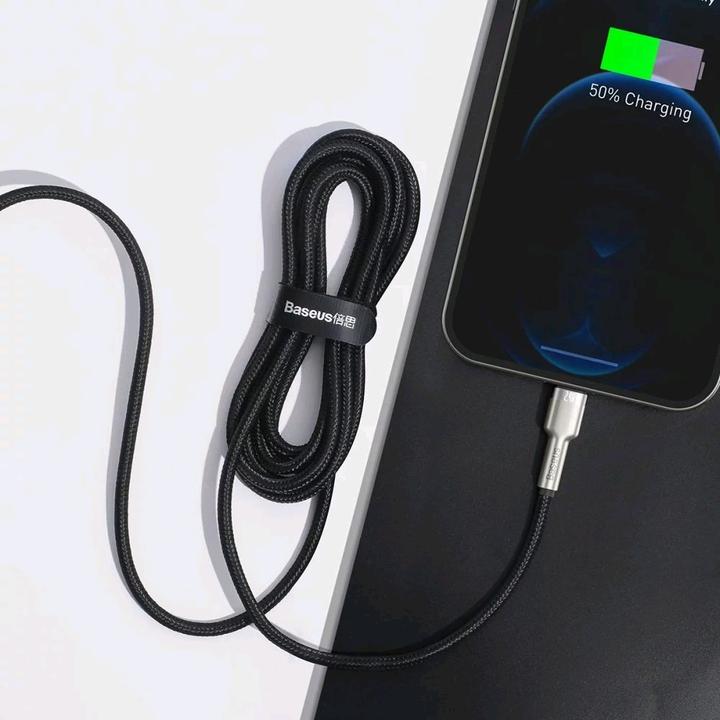 Immagine prodotto Baseus Cavo USB per cavo Lightning, 2,4A, 2 m (nero) (2 m)