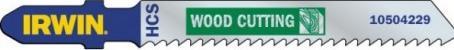 Image du produit Irwin T244D Lame de scie sauteuse 83 mm 12 TPI, 5 pièces standard contour étroit pour bois, arbre en T