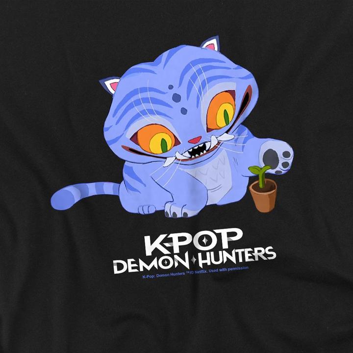Immagine prodotto K-Pop Demon Hunters Cute Maglietta Derpy Tigre Bambini (152, 158)