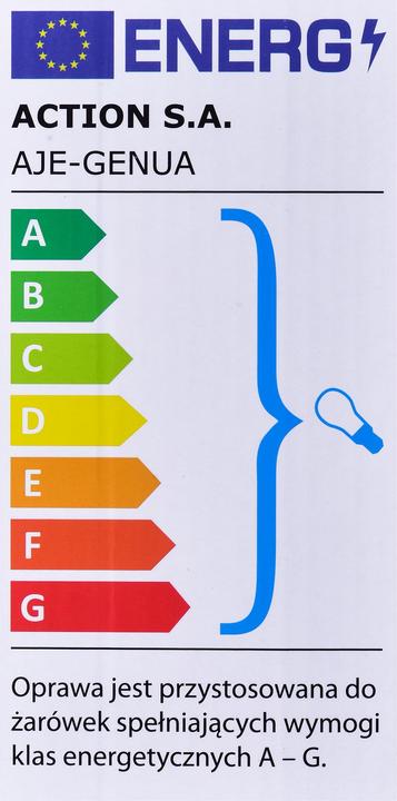 Energie-Label Activejet Plafond AJE-GENUA 3xE27 (E27)