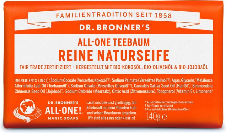 Dr. Bronner's All-One Savon Naturel Arbre à Thé 140g