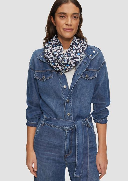 Image du produit S.Oliver Snood Lässiger Loop Schal aus Viskose mit All-over-Print