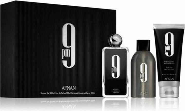 Afnan 9PM - EDP 100 ml + sprchovï¿½ gel 200 ml + deodorant 250 ml (Perfume set)