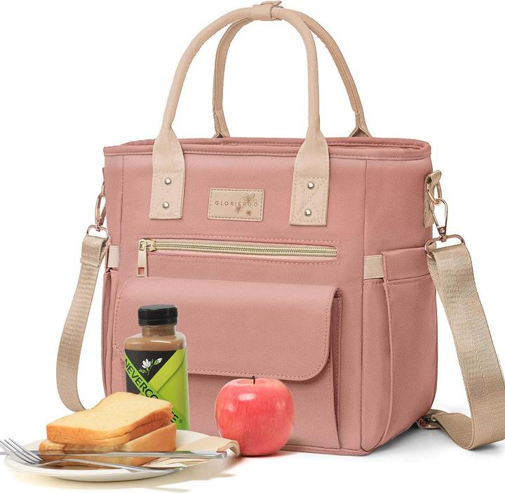Produktbild Only-Bags.Store Grosse, auslaufsichere, isolierte Kühltasche mit mehreren Taschen und abnehmbarem Tragegurt für die