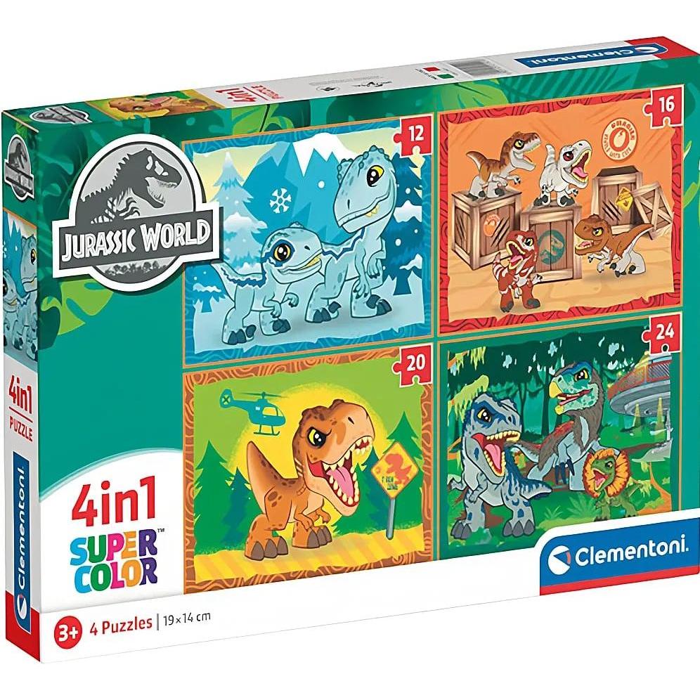 Clementoni Multicolore Puzzle Di Jurassic World In (4 Pezzi)
