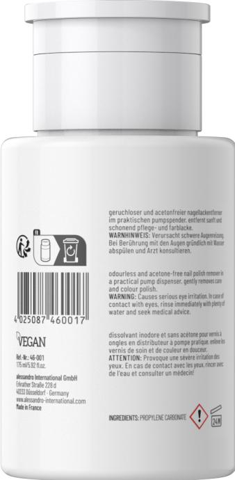 Immagine prodotto Alessandro ALESSAN Nail Polish Remover 175ml