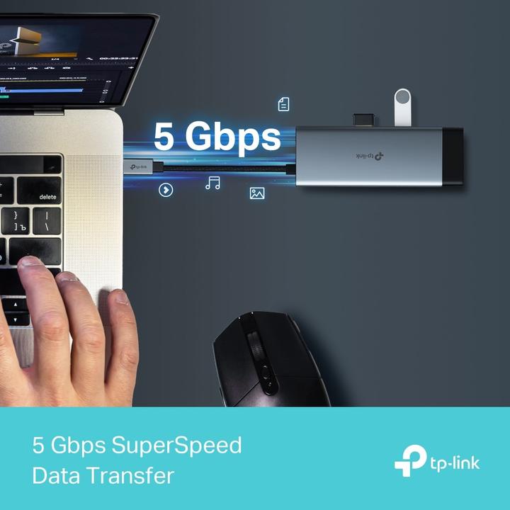 Produktbild TP-Link UH6120C (USB-C, 6 Ports)