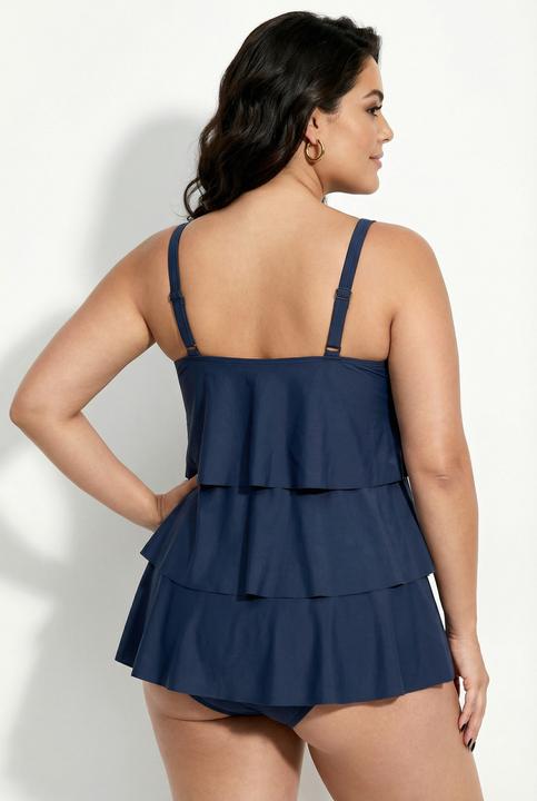 Immagine prodotto Ulla Popken Tankini con coppe morbide, volant e materiale riciclato (44)