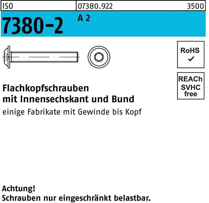 Actual product image ISO 7380-1 m.Innensechskant (500 Screws per piece)
