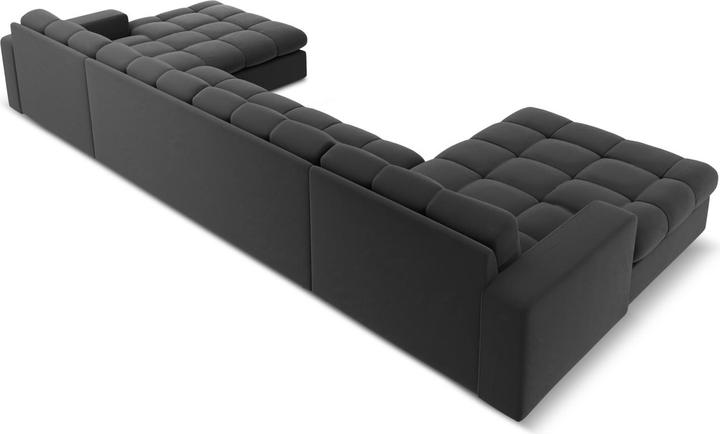 Immagine prodotto CXL by Christian Lacroix Divano panoramico in velluto, "Yohan", 5 posti, 294x160x72 Realizzato in Europa (Divani componibili)