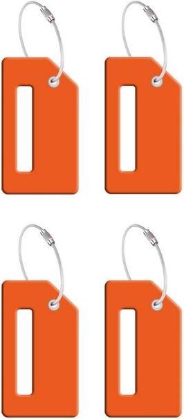 Produktbild MU Style 4er-Set Bon Voyage Silikon Kofferanhänger (Schlösser & Anhänger)