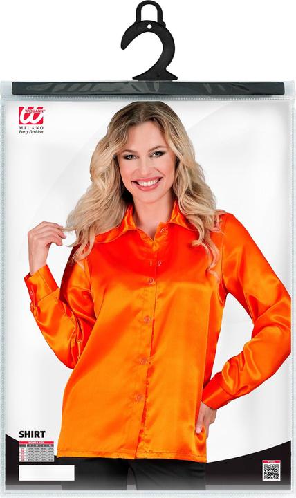 Immagine prodotto Widmann ORANGENE 70s DISCO BLUSE aus Satin, S (S)