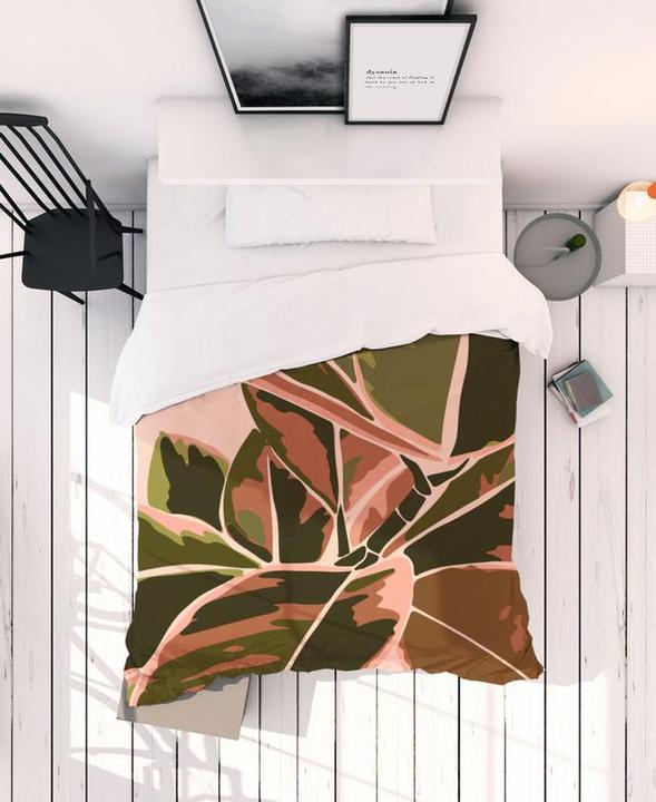 Image du produit Juniqe Plant IV - Feuilles & Plantes (Set de linge de lit, 50 x 70 cm, 160 x 210 cm)