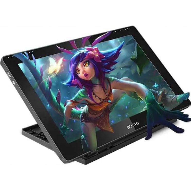 Thumbnail - Bosto Graphic Tablet BT-16HDK (15.60", 5080 lpi), Grafiktablett, Schwarz