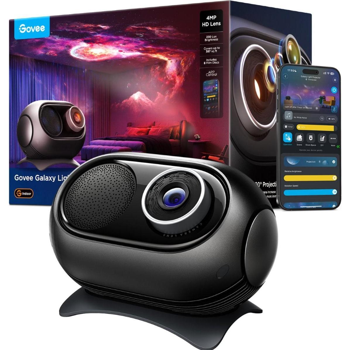 Govee Galaxy Light Projector 2 pro (230 lm), Beamer, Schwarz
