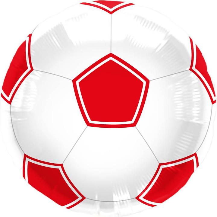 Produktbild Folat Fussball-Ballon-Rot / Weiss 43cm (1 x)
