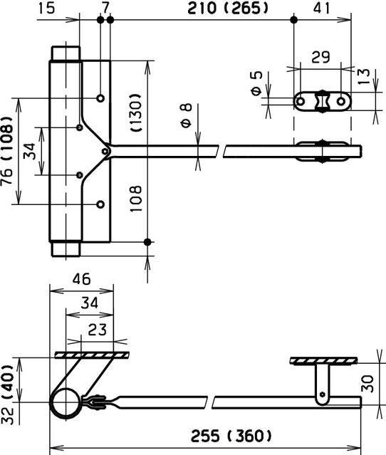 Image du produit Fridavo Fermeture de porte à ressort 15 p. Portes intérieures taille 1 25 kg nickelé (Porte de chambre, Intérieur)